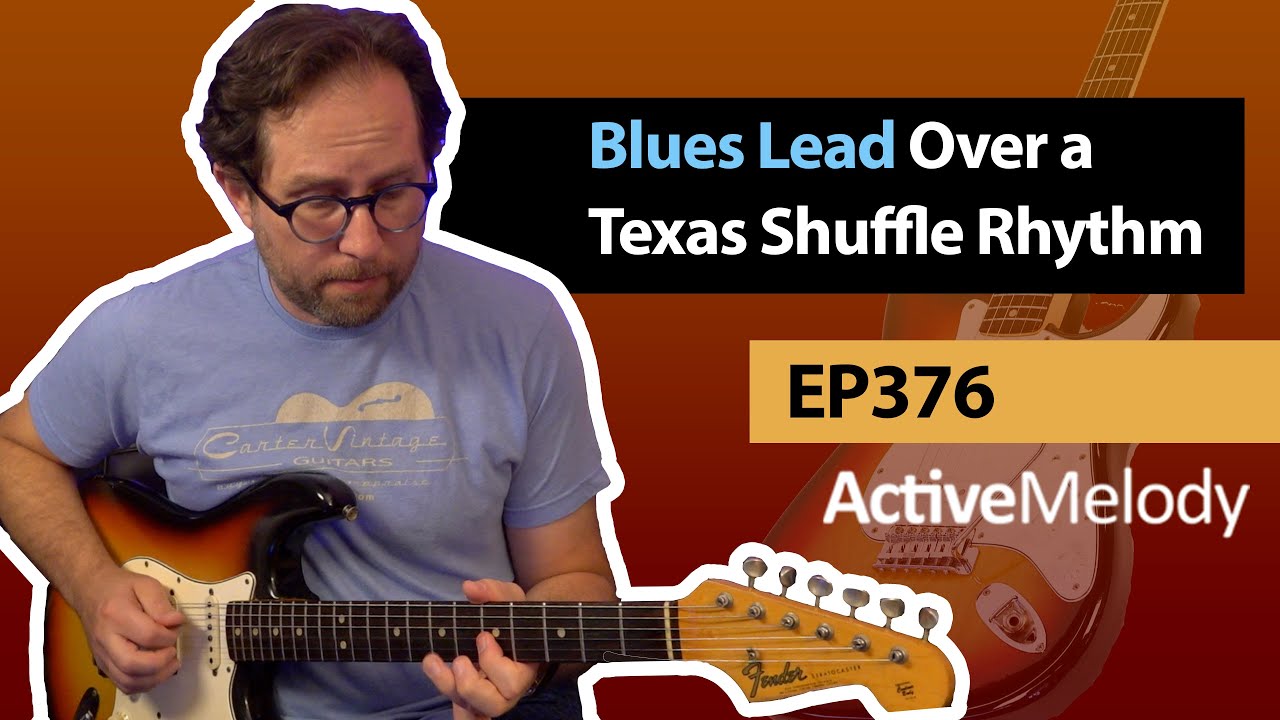 Blues lead over a Texas blues shuffle rhythm Blues Guitar Lesson EP376 YouTube