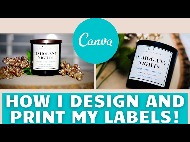 DIY CANDLE LABELS  How To Design & Print Labels At Home Using Maestro Label  Designer 