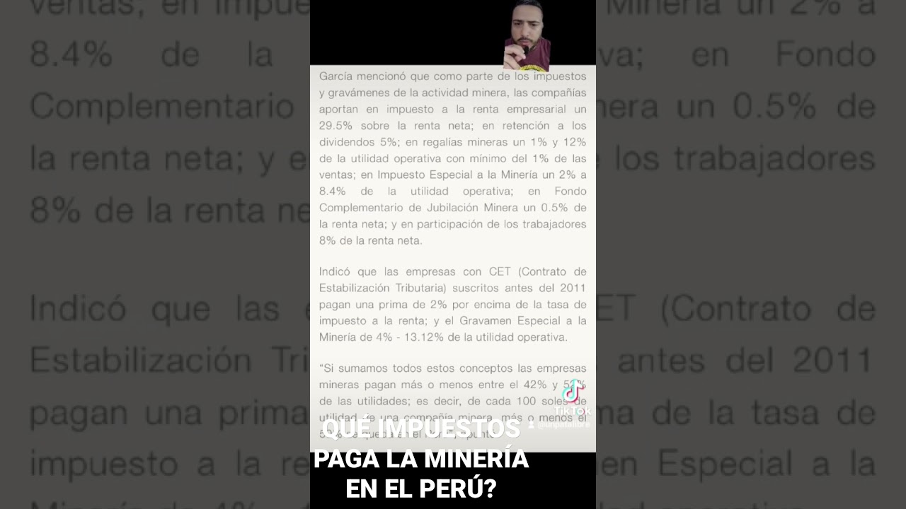 Какие налоги платит горнодобывающая промышленность в Перу?