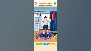 Tricky Minds Level 65 Help the guy lift weights  #trickyminds