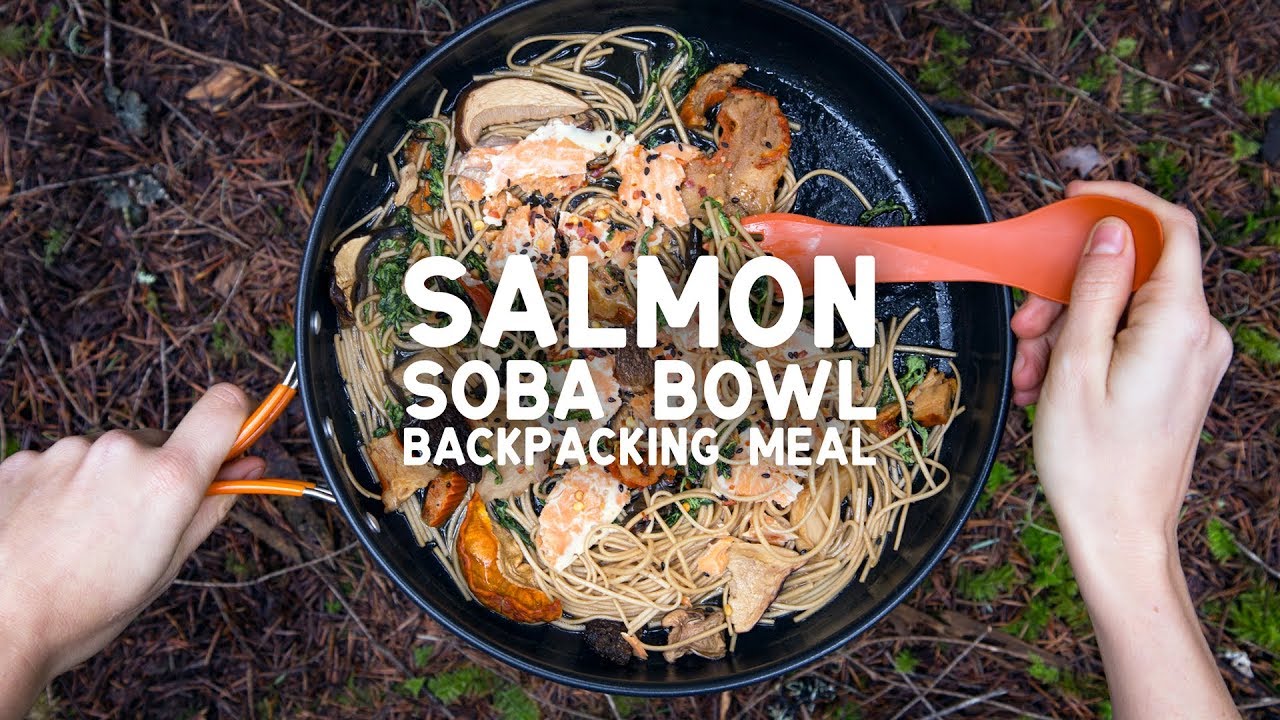 Salmon Soba Bowl: Backpacking Meal