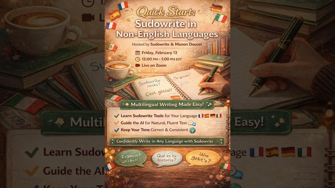 Quick Start: Sudowrite in Non-English Languages