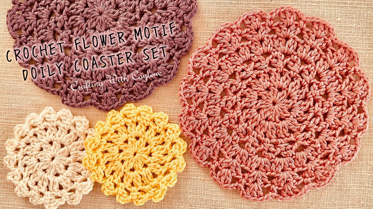 ЛЕГКИЙ декор для дома: набор подставок под стакан из вязаных крючком салфеток своими руками | Вяз...