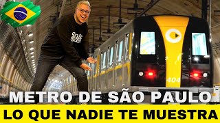 🚆 METRO de SAO PAULO 🇧🇷 el MÁS largo Y GRANDE de America LATINA #BRASIL😱🚇