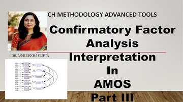 03 Confirmatory Factor Analysis Interpretation (CFA)(Interpretation)(AMOS)