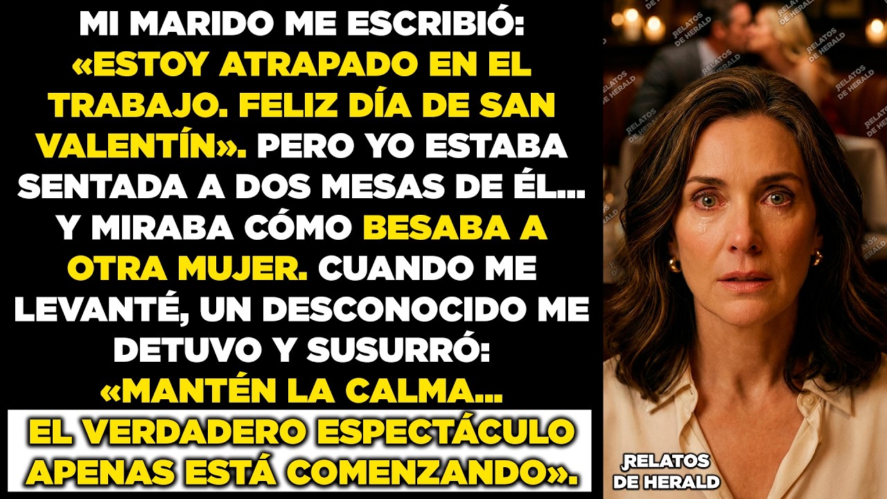 Mi marido me escribió: «Feliz día de San Valentín» — pero yo acababa de verlo besando a otra mujer, y decidí no responderle.