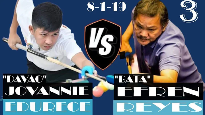 Efren "Bata" Reyes VS. Jovannie "Van2" Edurece | Race 22 | PAREHAS | PART 3/4 / 8-1-19