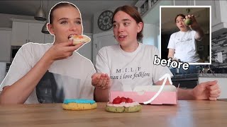 Sister Tries Crumbl Cookies That I Secretly Made