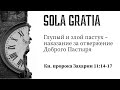 Глупый и злой пастух–наказание за отвержение Доброго Пастыря (Кн. Зах11:14-17) | ЦЕРКОВЬ SOLA GRATIA