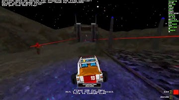 Big Rail Towards the End of this Pit Jeep Video Quake 2 CTF RailwarZ Wait for it