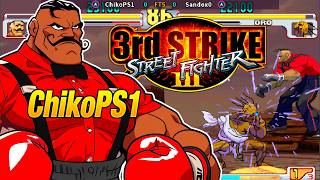 ChikoPS1(CL) VS Sandox0(PER) DOS PELEADORES RANGO "A" INTENSA PELEA!! #3rdstrike #fightcade2