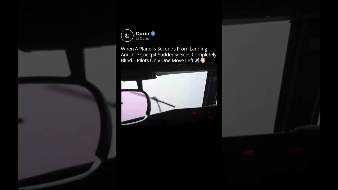 When a cockpit loses visibility on approach, pilots follow a precise protocol keeps landing safe ✈️⚡