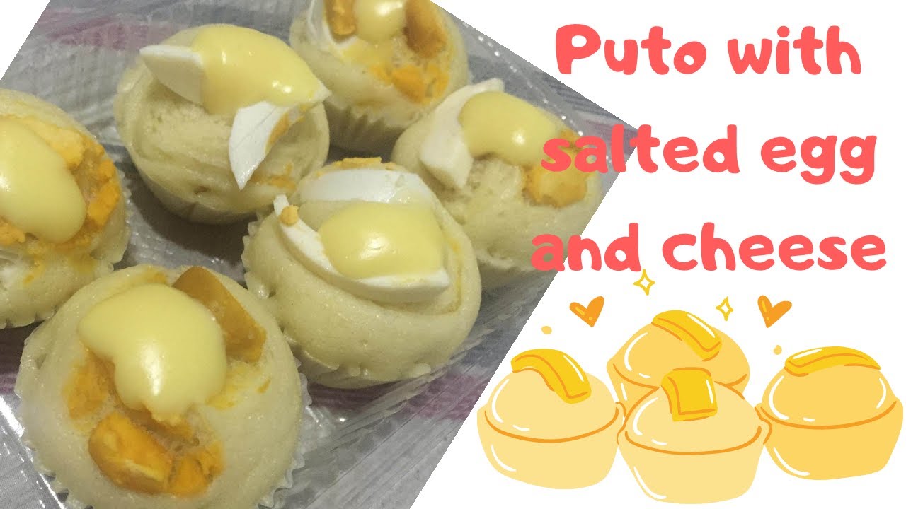 Puto with Salted egg and Cheese Recipe - Pwedeng pang Negosyo at pang ...
