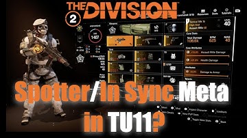 Will Spotter/In Sync Still be Meta in TU11? | The Division 2 | (Live Commentary + Gameplay)