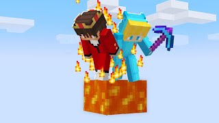 Minecraft, aber auf einem Custom Lava Block