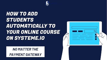 HOW TO ADD STUDENTS AUTOMATICALLY TO YOUR ONLINE COURSE ON SYSTEME.IO #systeme #course #makemoney