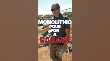 Monolithic pour for a garage, #SHORT