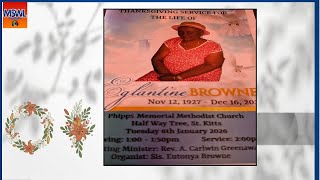 Thanksgiving Service of the life of Eglantine Browne
