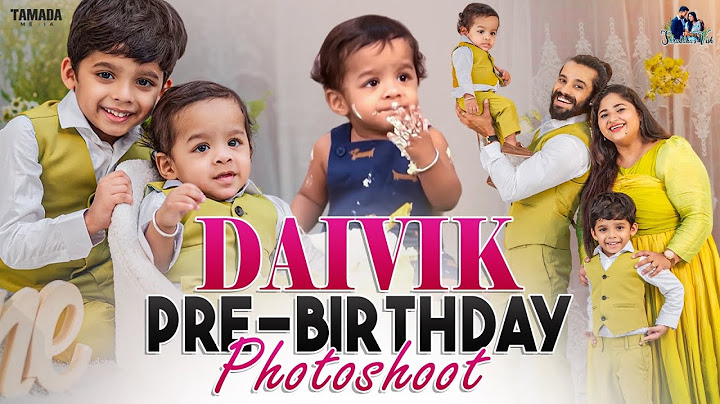 Daivik Pre-Birthday Photoshoot || Shraddha's Vish || Tamada Media