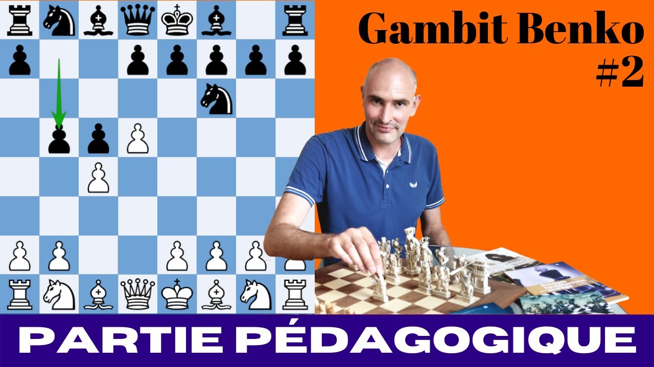 Gambit Benko (2) : Partie d'échecs pédagogique