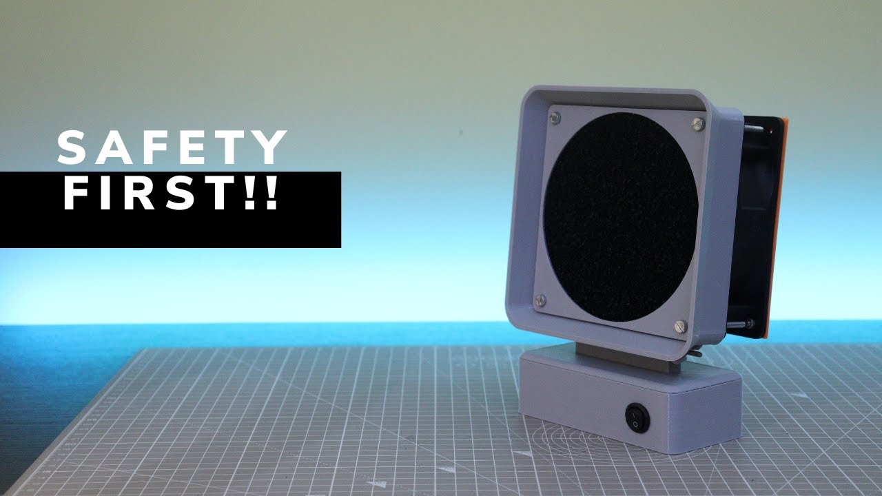 DIY 3D Printed Soldering Fume Extractor Using Activated Carbon Filter