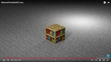 Minecraft bookshelf is sus