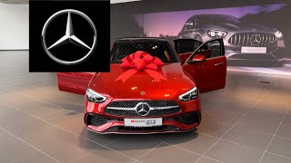 New C300 AMG Line W206 | Mercedes-Benz | MANUFAKTUR hyacinth red/Leather Black (Interior & Exterior)