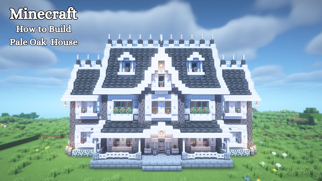 【マイクラ建築】ペールオークを使った家の作り方【マインクラフト】【Minecraft】 - YouTube