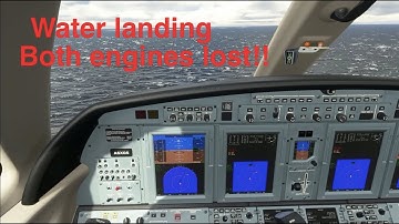 Dual engine failure and water landing