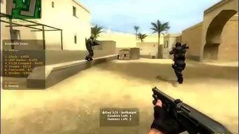 Counter Strike Source Zombie Horror boss fight zombie riot