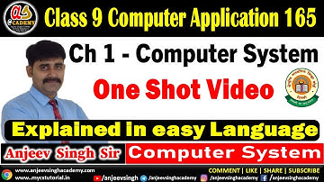 Class 9 Ch 1 Computer System Computer Application 165
