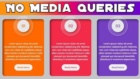 No Media Queries Responsive CSS Cards
