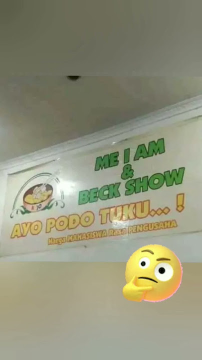 Spanduk jualan pakai bahasa Jawa ini bikin mesam-mesem