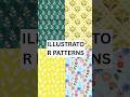 Seamless pattern Design in illustrator #shorts #design