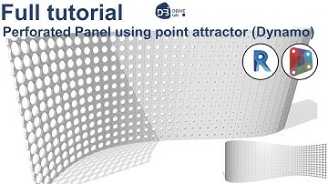 (Full Tutorial) Perforated panel using point attractor using Dynamo in Revit