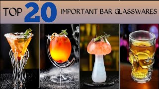 Top 20 Bar Gles - Important Basic Bar Knowledge Mostly Using Bar Glwares
