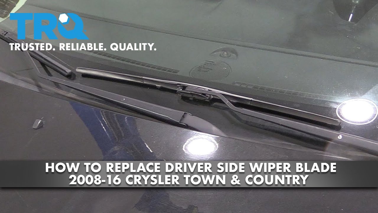 How To Replace Driver Side Wiper Blade 08-16 Chrysler Town \U0026 Country