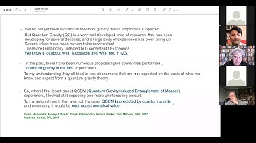 Prof. Carlo Rovelli on Quantum Tests of Gravity