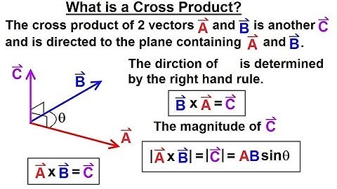 Calculus 3: Vector Calculus in 3-D (18 of 35) What is a Cross Product?