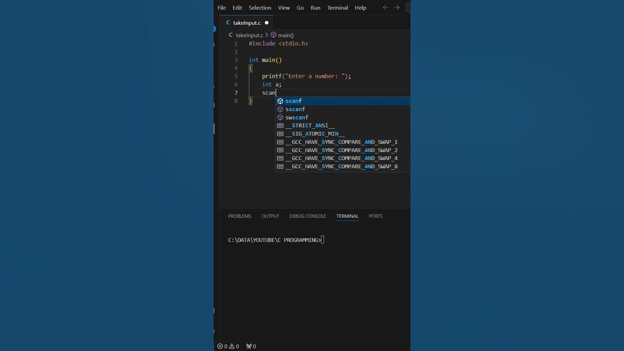 How to take input in c and display that | C Programming | Coding Champ ...