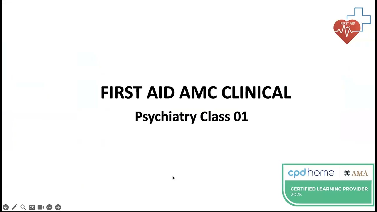 FIRST AID AMC CLINICAL Psychiatry Basics (January 2026)