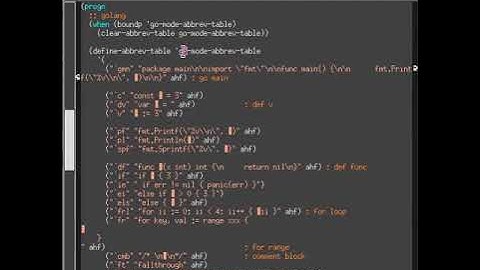 Using Emacs to Edit Go Code