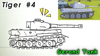 Cara Menggambar Tank Kartun Tiger [Gerand Tank] - Part 4