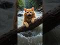 kucing hanyut di sungai #kucinglucu#cat#funnycats#shorts