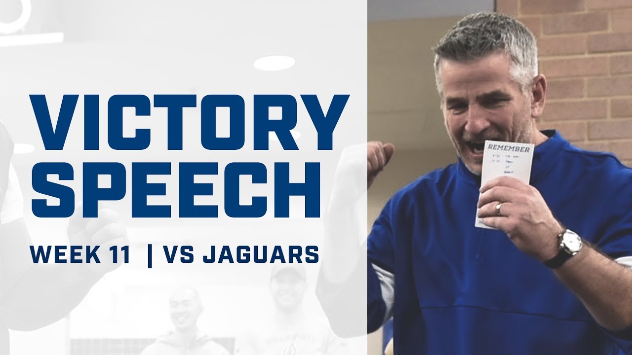 VICTORY SPEECH - Week 11 vs Jaguars