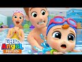 Das Lied vom Schwimmen | Kinderlieder und Cartoons | Little Angel | Moonbug Kids Deutsch