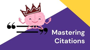 Mastering Citations
