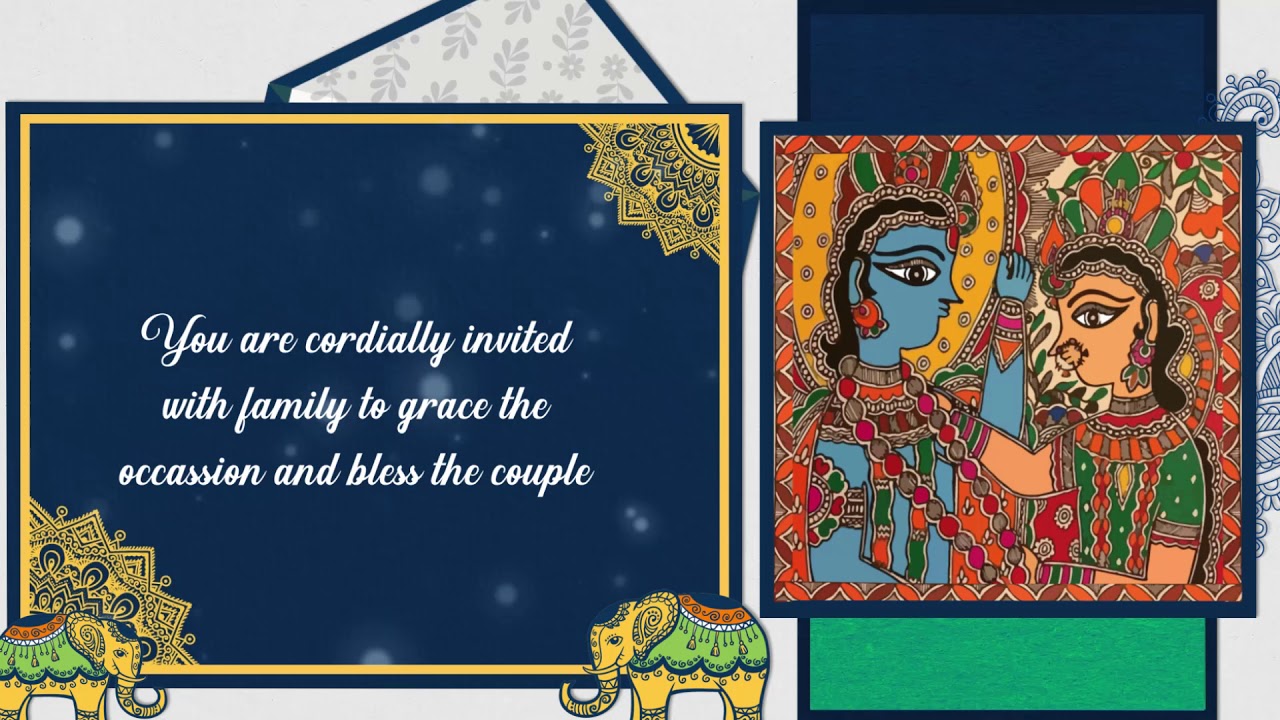 South Indian wedding invitation | Tamil & Telugu wedding eCards