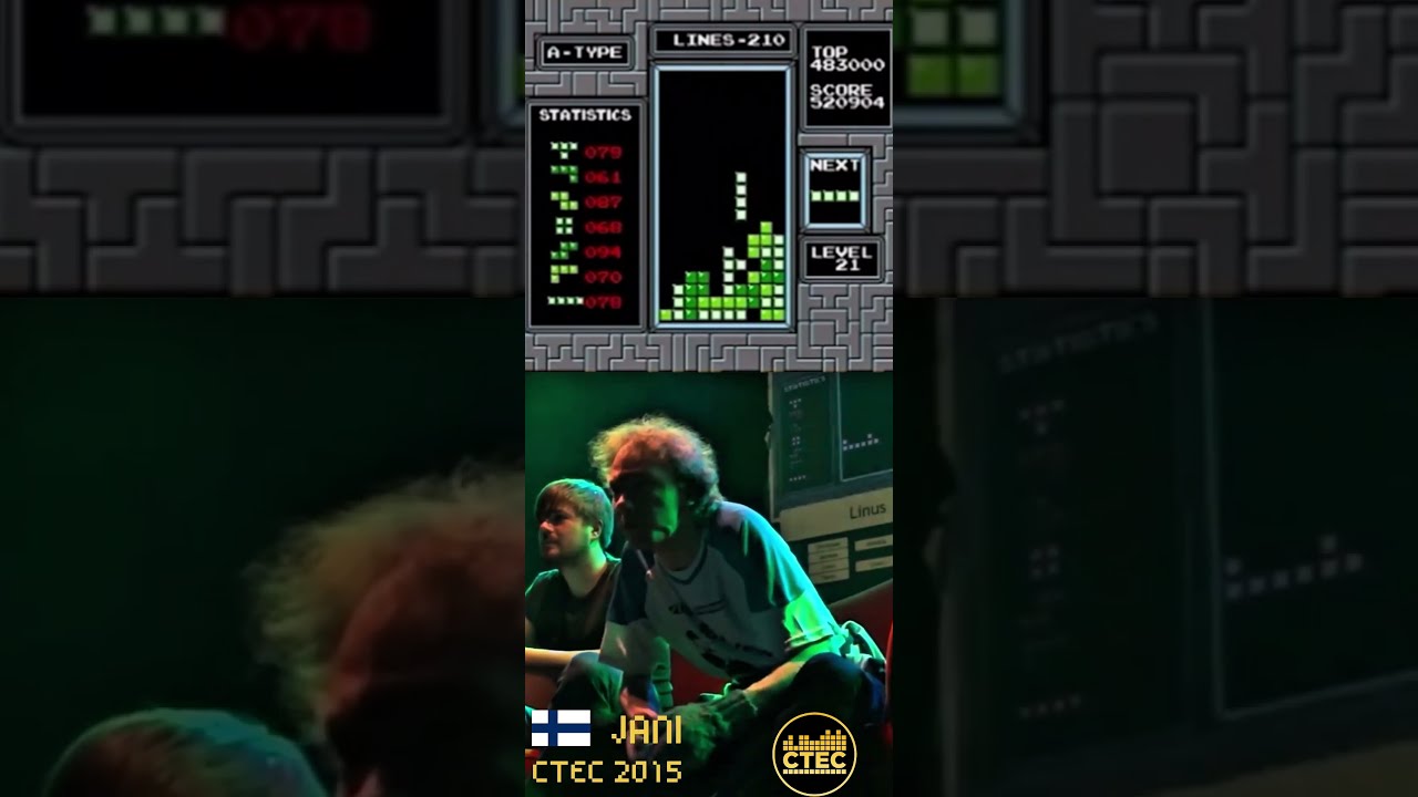 Jani From Finland Pushing Classic NES PAL Tetris To The Extreme At CTEC 2015