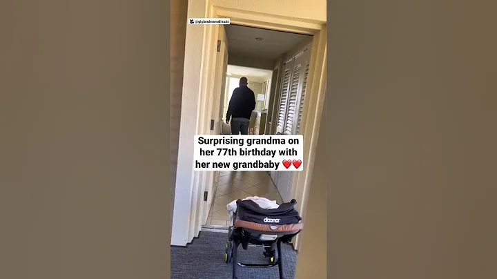 Grandma gets surprised with new grandbaby on her 77th birthday ❤️❤️ - DayDayNews